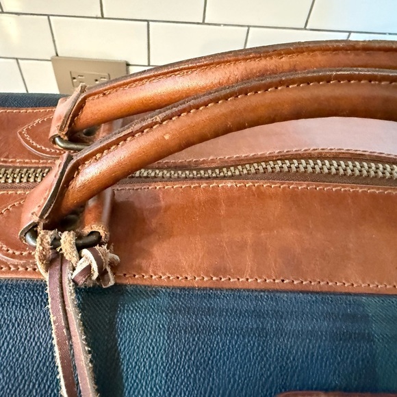 Vintage Polo Ralph Lauren Blackwatch plaid tartan travel bag - Picture 7 of 8